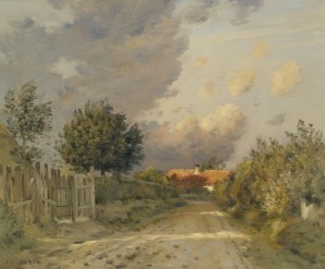 A country road in summer